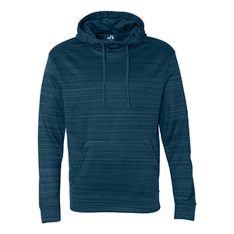 Adult Odyssey Striped Poly Fleece Pullover Hood Thumbnail