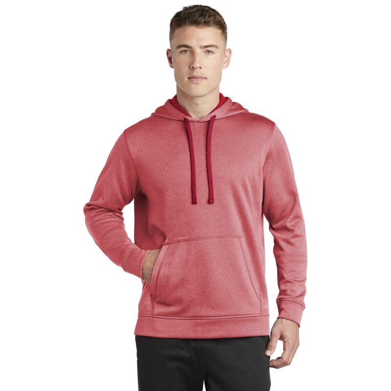 PosiCharge ® Sport Wick ® Heather Fleece Hooded Pullover Thumbnail