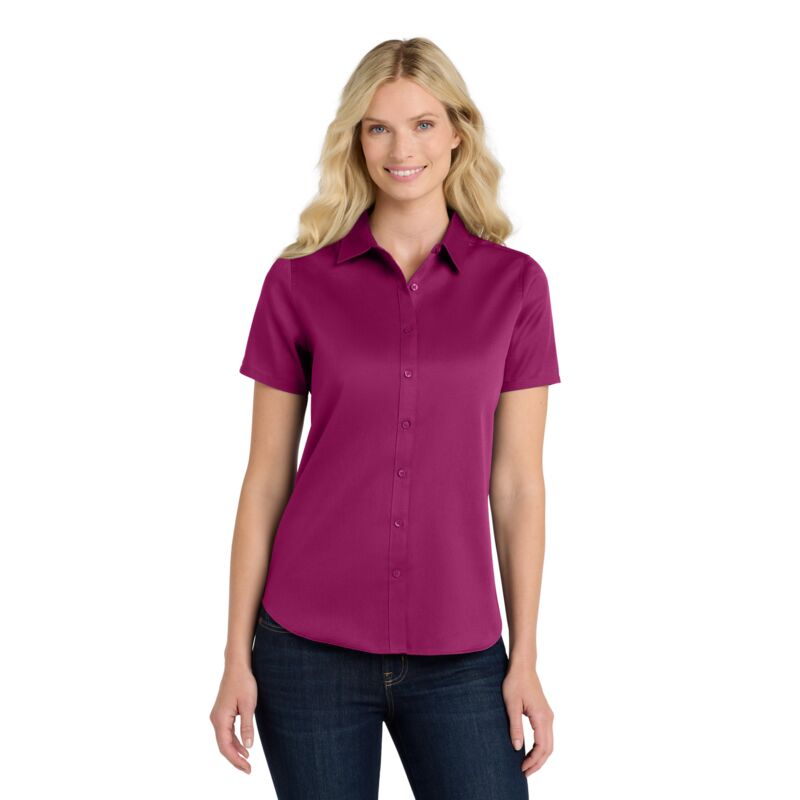 Women's Short Sleeve SuperPro React Twill Shirt Thumbnail