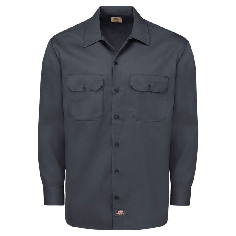 Men's Tall Long Sleeve Work Shirt Thumbnail