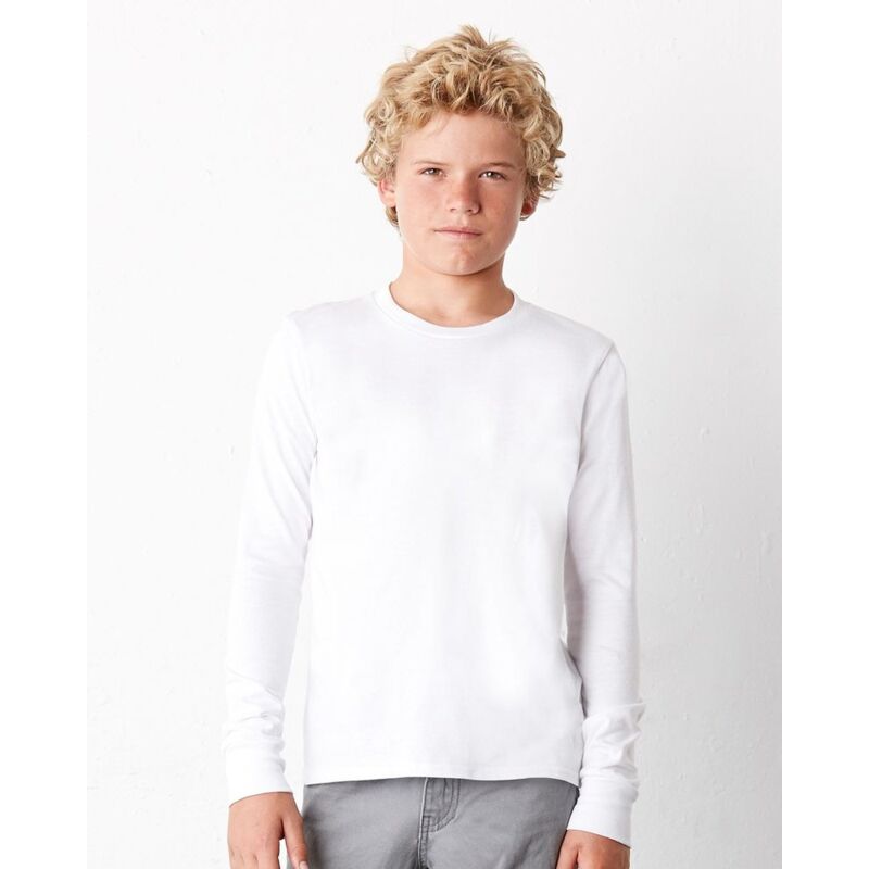 Bella + Canvas Youth Jersey Long Sleeve Tee - Name/Number Thumbnail