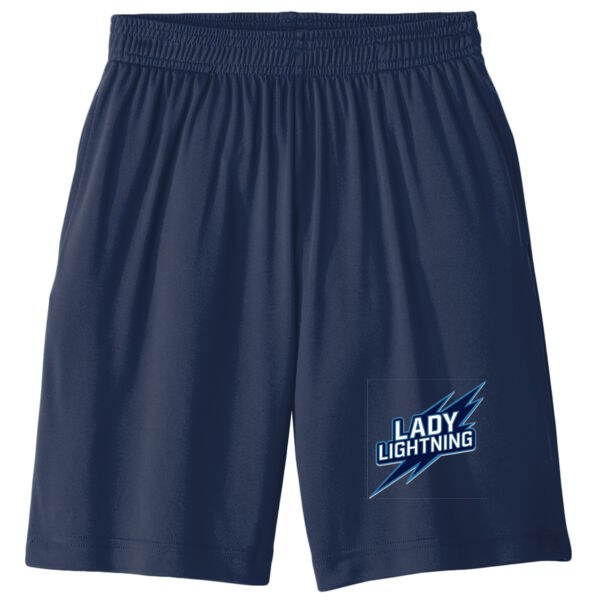 Lady Lightning  - Youth PosiCharge ® Competitor Pocketed Short Thumbnail