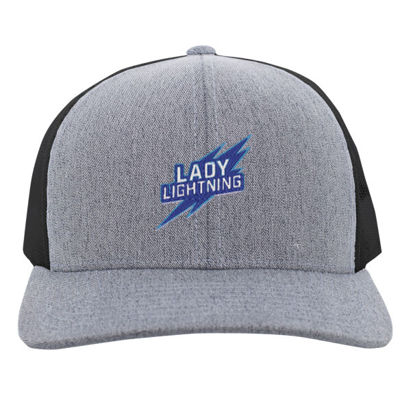 Lady Lightning  - Heather Trucker Snapback Cap Thumbnail
