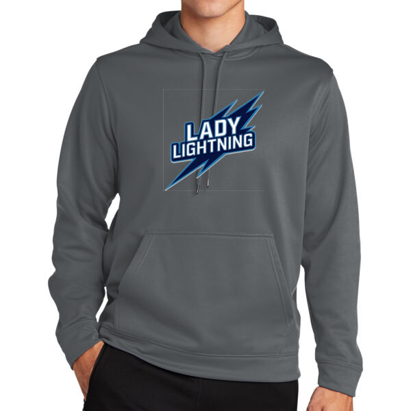 Lady Lightning - Sport Wick Fleece Hooded Pullover Thumbnail